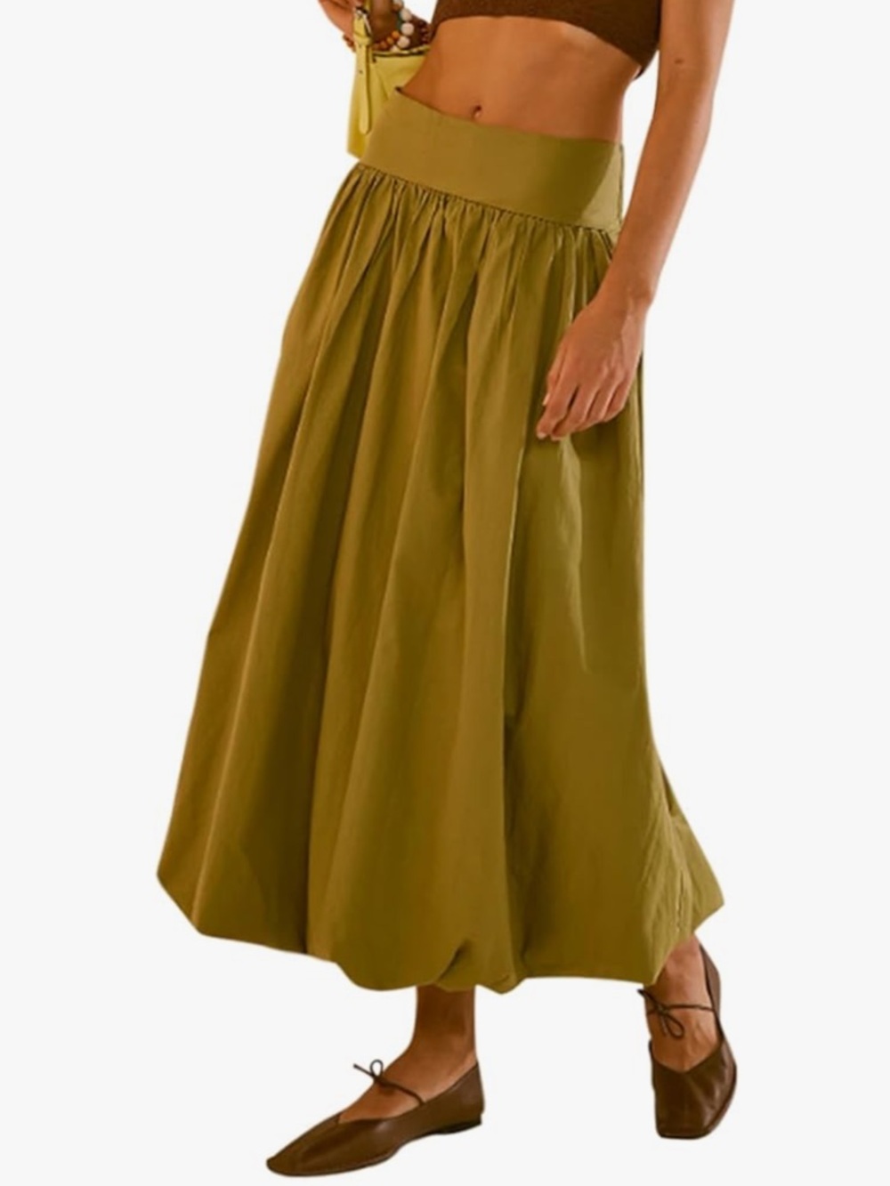 Amazon Women Y2k Bubble Maxi Skirt